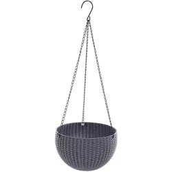 Ultra Model Virgin Plastic Hanging Pot - Light Grey Color - Bazodo