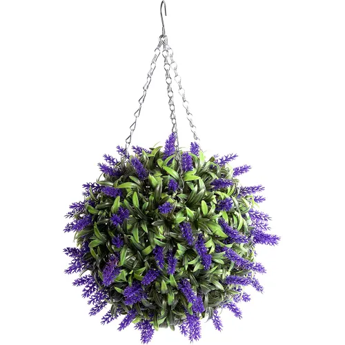 Plastic Hanging Ball Pot Planter - Green Colour