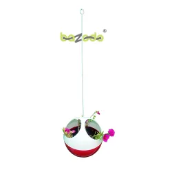 Plastic Hanging Ball Pot Planter combo - 5 Pieces(Red, Violet, Pink, Green, Blue)