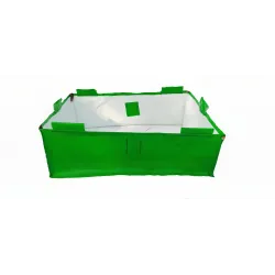 36 x 24 x 12 Inch (3 x 2 x 1 Ft)- 400 GSM HDPE Rectangular Grow Bag With PVC Pipe Loops