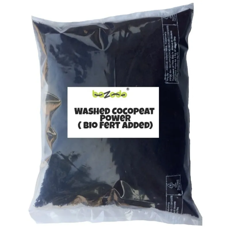 Decomposed Coir Pith Powder(Washed and Treated with Bio Fungicides) - Wet Form - Hydroponics Soilless Medium-2kg Pack