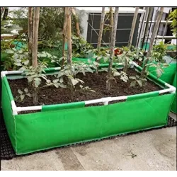 36 x 24 x 12 Inch( 3 x 2 x 1 Ft) - 400 GSM HDPE Rectangular Grow Bag With Supporting PVC Pipes