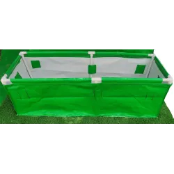 60 x 24 x 18 inch(5 x 2 x 1.5 Ft)-400 GSM HDPE Rectangular Grow Bag With Supporting Pvc Pipes