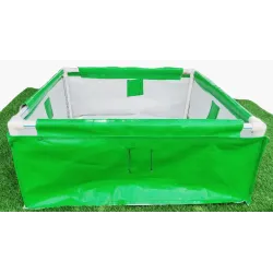 36 x 36 x 12 Inch(3 x 3 x 1 Ft)- 400 GSM HDPE Rectangular Grow Bag With Supporting Pvc Pipes