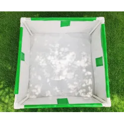 36 x 36 x 12 Inch(3 x 3 x 1 Ft)- 400 GSM HDPE Rectangular Grow Bag With Supporting Pvc Pipes