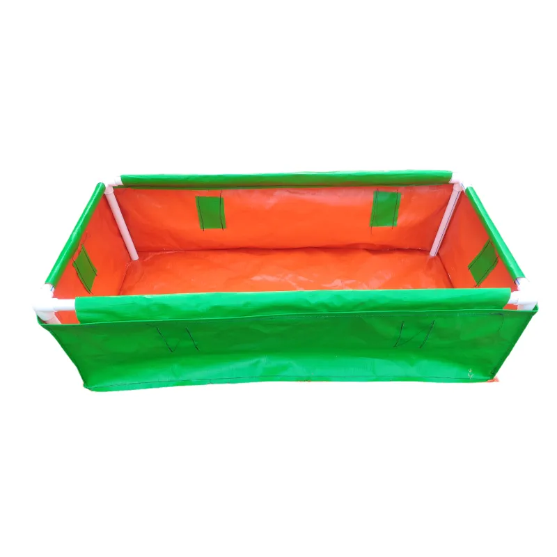 36 x 24 x 12 Inch (3 x 2 x 1 Ft) - 220 GSM HDPE Rectangular Grow Bag With Supporting Pvc Pipes