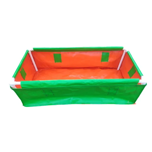 36 x 24 x 12 Inch (3 x 2 x 1 Ft) - 220 GSM HDPE Rectangular Grow Bag With Supporting Pvc Pipes