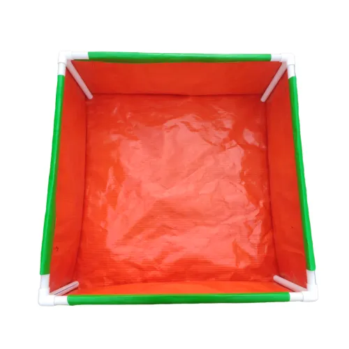 36 x 36 x 12 Inch (3 x 3 x 1 Ft) - 220 GSM HDPE Rectangular Grow Bag With Supporting Pvc Pipes