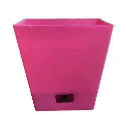 Square Window Flower Pot -Pink Colour