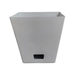 Square Window Flower Pot -White Colour