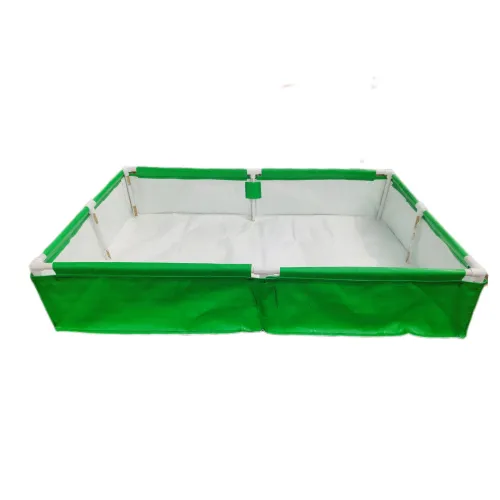 72 x 48 x 12 Inch( 6 x 4 x 1 Ft) - 400 GSM HDPE Rectangular Grow Bag With Supporting PVC Pipes