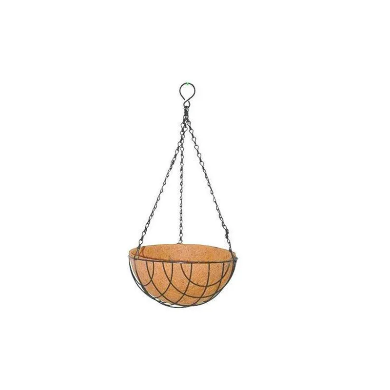 Coir Hanging 12 Inch Pot WIth Liner and Chain full Set