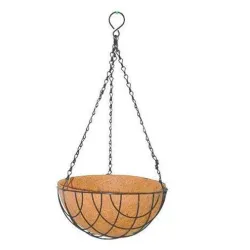 Coir Hanging 12 Inch Pot WIth Liner and Chain full Set