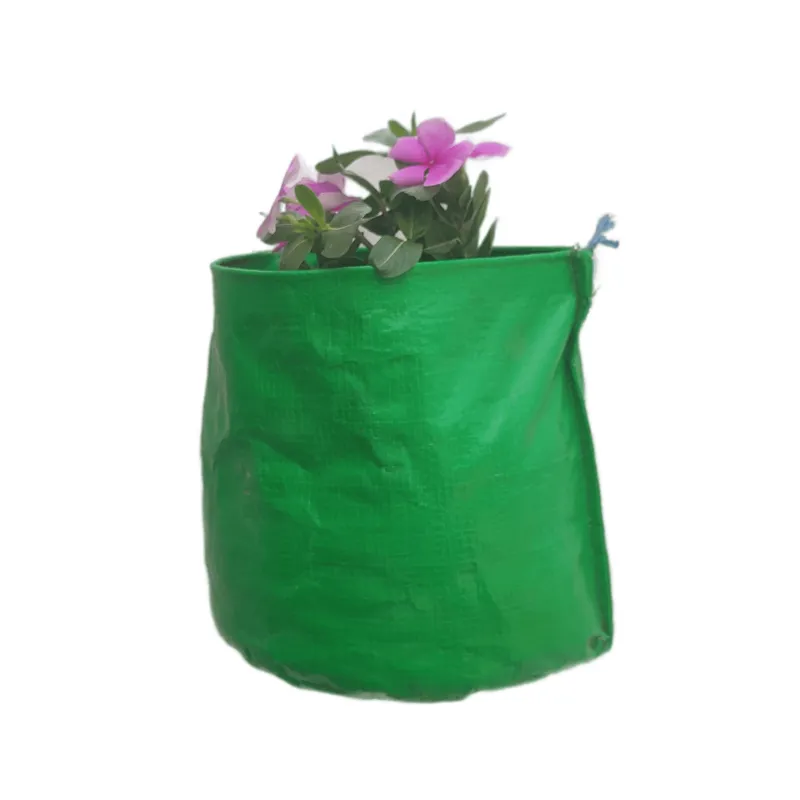 HDPE 220 GSM Vertical Hanging Grow Bag - (09 x 09 x 4.5 Inches ) - With Nylon 3 MM Rope