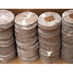 Coco Peat Coins for Seed Germination - Hydrophonics - Bazodo