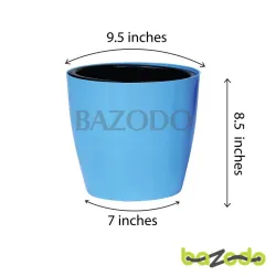 Bazodo Self Watering Indoor Plastic Pot With Inner Pot Set