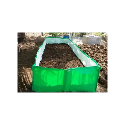 Vermibed - (12 x 4 x 2) (400 Gsm) - HDPE Quality Laminated - UV Treated -7 Years Life Vermicompost bed - Bazodo