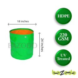 Bazodo - HDPE Grow Bag 18 x 24 inch ( 1.5 x 2 feet ) - Round